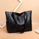 thumbnail image 1 of Bolso de hombro de cuero PU para uso diario Cartera de Likrtyny  mano de gran capacidad Color sólido a la moda para otoño, 1 of 9