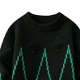 thumbnail image 3 of RXMEKW Chandails et Pulls pour Hommes, Chandail Décontracté à Manches Longues Imprimé Col Rond, 3 of 6