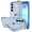 Blue, variant on REQO for Samsung Galaxy A17 5G Case Cute Love-Heart Plating Strap Phone Cover for Women Girls Bling Silicone Camera Protection Bumper Shockproof Phone Case for Galaxy A17 5G (6.7")
