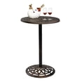 thumbnail image 2 of IVV 40-Inch H Cast Iron Bar Height Patio Table - 26-Inch Tabletop Diameter - Bronze Color, 2 of 9