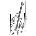 thumbnail image 4 of Hanging Metal Guitar Musical Note Wall Art Decor Sculpture for Home Bar Instrument, 4 of 7