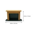 thumbnail image 3 of 2pcs Mini Home Fireplace Ornaments Delicate Home Accessories Mini House Decors, 3 of 9