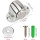 thumbnail image 2 of Set of 2 Stainless Steel Magnetic Door Stop Wedge Catch Door Stoppers with Screw Mounted, No Force or Tap on Walls, 2 of 4