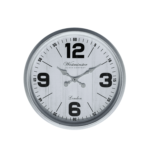 Westminster 63002wbh Oversized Wall Clock White 30 Walmart Com Walmart Com