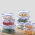 thumbnail image 4 of Hecnuo,Microwaveable Plastic Food Storage Boxes,Rectangular Lunch Containers with Lids,for Storing and Microwaving Lunches, 4 of 6