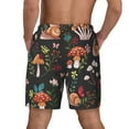 thumbnail image 4 of Haiem Mushroom With Snails Mens Swim Trunks with Compression Liner 2 in 1 Swimming Shorts Stretch Swimwear Quick Dry,Board Shorts-Small, 4 of 9