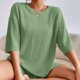 thumbnail image 5 of Bermudas Blusa de mujer Top Shorts Set 2 piezas Ladies Tops Shorts Set Casual Lady Chándal Ygjytge Verde T XL para Mujer, 5 of 6