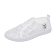 thumbnail image 3 of YOUYEDIAN Sneakers for Women Versatile Mesh Knit Comfortable Flat Sneakers Casual Breathable Slip On Fashion Print Walking Shoes, 3 of 5
