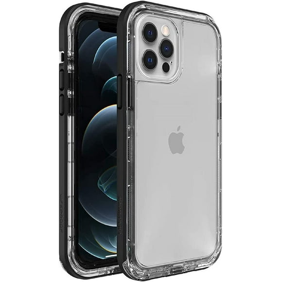 LifeProof Next Series Slim Cell Phone Case for Apple iPhone 12/12 Pro, Black Crystal