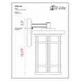 thumbnail image 6 of 1 Light Outdoor Wall Mount In Craftsman Style 12 Inches Wide By 20 Inches High-Oil Rubbed Bronze Finish Z-Lite 570Xl-Orb, 6 of 6