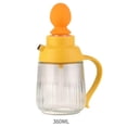 thumbnail image 4 of Botella dispensadora de aceite de vidrio | Jarra automática de condimentos de cocina a prueba de fugas y apertura automática | Soporte transparente para salsa de soja y vinagre | Verde Amarillo, 4 of 7