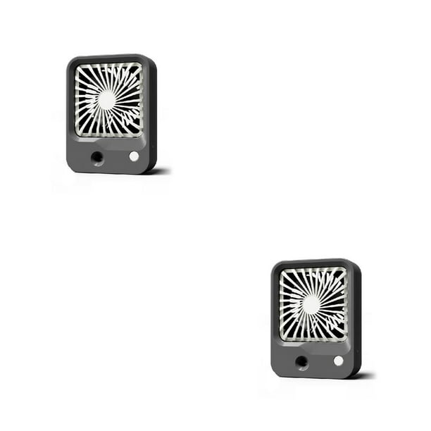 Billuyoard Mini ventilador de nebulización 3 engranajes ventiladores de aire portátiles recargables de mano humidificación humidificador de Gris 2Conjunto