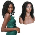 thumbnail image 3 of SEGO 3"X3" Swiss Lace Front Unknotted Spring Twist Braided Wigs for Women 100% Hand-Braided Senegal Wig Handmade Synthetic Lightweight Black Braids Wigs, 3 of 8