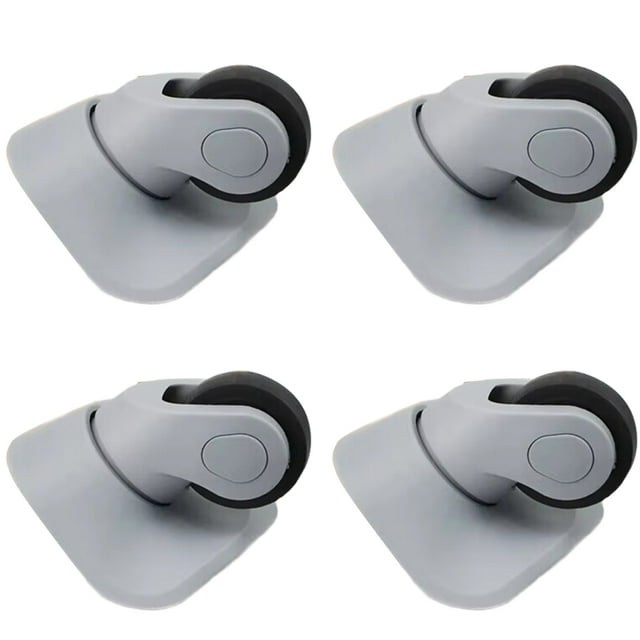 2 Pares de Ruedas de Repuesto para Maletas, Ruedas Giratorias Silenciosas A08, Ruedas de Goma, Accesorios para Carritos, Color Gris.
