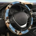 thumbnail image 3 of Picia Cute Daisy Cow Car Steering Wheel Cover, Non-Slip, Breathable, Universal 15 inch, 3 of 7
