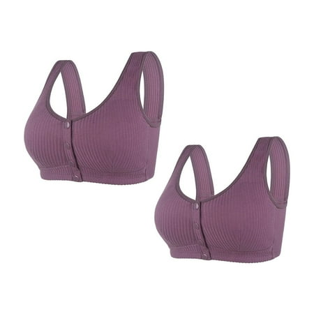 Pavied Nursing Bras Wireless Bras Push Up Bra Womens No Ring Front Close Bra T Back Plus Size Seamless Unlined Bra For Large Bust Front Closure Bras Seamless Bras Beige S