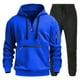 thumbnail image 1 of WILLBEST Sudadera con Capucha y Pantalón Negro Informal para Hombre, Conjunto De Dos Piezas De Otoño e Invierno, A La Moda, para Hombre Grande, 1 of 2
