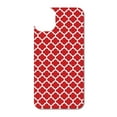 thumbnail image 3 of DistinctInk Custom SKIN / DECAL compatible with OtterBox Symmetry for iPhone 11 Pro (5.8" Screen) - Red White Moroccan Lattice, 3 of 5