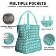 thumbnail image 3 of Esign Of Head Pug Dog Drawstring Lunch Bag Women - Drawstring Lunch Bag Insulated for Work Office - Stain-Resistant Large Lunchbags for Women with Multi-Pockets, 3 of 6