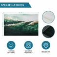 thumbnail image 7 of Placemat Ombre Blue Abstract Wave Placemats for Dining Table Modern Art Washable Table Mats for Party Kitchen Dining Decoration, 7 of 7