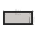 thumbnail image 4 of Amanti Art Grey Cork Board Framed Eva Black Silver Narrow Bulletin Board 33 in. x 15 in., 4 of 7