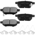 thumbnail image 2 of Rear Ceramic Brake Pads w/Hardware Kits Fits for Toyota Corolla Matrix Prius Plug-In Yaris, Pontiac Vibe, Scion TC IM XB-Low Dust Brake Pad-4 Pack, 2 of 5