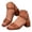 Coffee, variant on Women's Open Toe Heeled Sandals Adjustable Ankle Strap Low Block Chunky Heel Work Wedding Party Dress Pumps Shoes Black Size 9