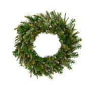 Angle View: Cashmere Unlit Christmas Wreath