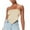 Beige, variant on Honeeladyy Clearance under 10$ Women Tube Tops Sleeveless Inverted Triangle Crop Tank Tops Ir-Regular Trendy Blouse Solid Color Base Vest Shirts