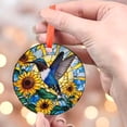 thumbnail image 4 of Hummingbird Ornament Sun Catcher with Mountain Window Hanging, Suncatchers for Windows Hanging, Lavender Wall Decor, for Women/Friends/Lover, 2025, Holiday Decoration, Seasonal, 4 of 5