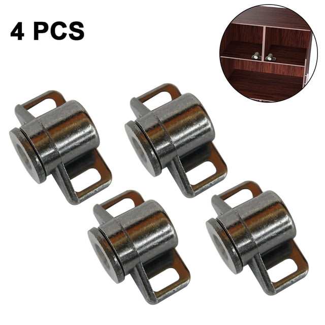 Magnetic Cabinet Door Catch with Magnets for Cabinet Door Latch Closer, Cabinet Magnetic Catch for Kitchen Closet Door Closing Magnetic Door Catch Closer