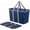 Blue/Grey, variant on CleverMade Collapsible EcoBasket Tote - 30L - Shadow Gray/Midnight Black