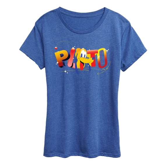 Disney - Pluto Geometric - Women's Short Sleeve Graphic T-Shirt