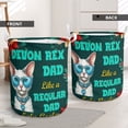 thumbnail image 2 of Devon Rex Dad Like a Regular Dad Only Cooler Happy Father's Day Foldable Laundry Basket Cat Lover Kitten Owner Gifts Organizer Storage with Handles - 02007, 2 of 5