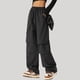 thumbnail image 2 of Mono de secado rápido y pierna ancha para mujer: cintura elástica, múltiples bolsillos, impermeable, pantalón para senderismo al aire libre, 2 of 4