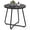 Black, variant on TeoKJ 18" Patio Round End Table, All-Weather Polywood & Metal Outdoor Side Table, Rust-Resistant, Black
