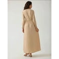 thumbnail image 5 of Textured Crew Neck Maxi Dress, 5 of 6