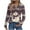 Style 4, variant on Womens Fall Tops Long Sleeve V Neck Button Down Christmas Shirts Holiday Party Wear Seasonal Print Loose Fit Comfort Style Blouse