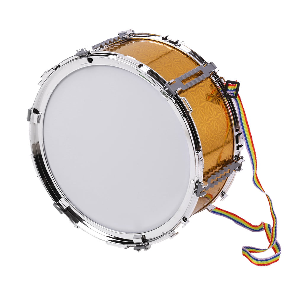 Children Wooden Jazz Snare Drum 2 Sticks & Shoulder Strap Percussion Musical Toy 