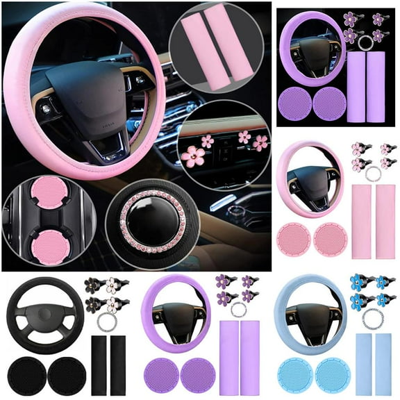 FurNest 10-teiliges einfarbiges Auto-Innenzubehör-Set, Auto-Innendekoration Lo
