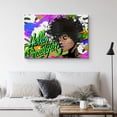 thumbnail image 2 of PixonSign Canvas Print Wall Art Graphic Beautiful Woman Graffiti & Street Art Comics Digital Art Modern Art Bohemian Portrait Fun Multicolor Ultra for Living Room, Bedroom, Office - 16"x24", 2 of 5