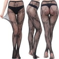thumbnail image 2 of Plus Size Pants Women Pants Mesh Perspective Leggings Plus Size Fishnet Netting Stockings, 2 of 3
