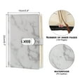 thumbnail image 2 of Unique Bargains A5 Diary with Lock, 1pcs Journal with Lock Cute Journaling Leather Notebook Journal Marble Diary, Grey, 2 of 7