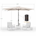 thumbnail image 2 of ACEGOSES 6×9ft Rectangular Patio Umbrella with UPF50+, Tilt Function and Wind-Resistant Design, Beige, 2 of 7