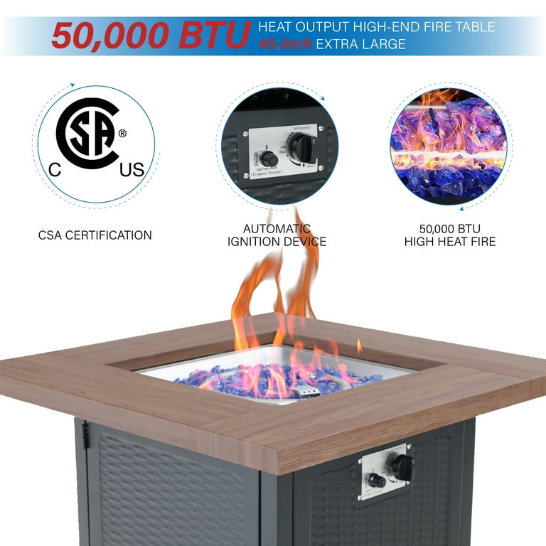 MF Studio Gas Fire Pit Table, 34 MF Studio Gas Fire Pit Table, 34