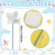 thumbnail image 3 of 48 Pcs DIY Pinwheels Craft White Blank Paper Pinwheels Color Your Own Pinwheels for Kids Summer Acti, 3 of 5