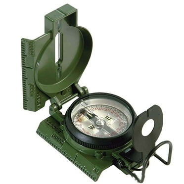 Lensatic Compass Military Navigation Hiking Camping Adventure Multi Functional Compass