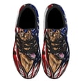thumbnail image 2 of German Shepherd American flag Shoes Sneakers Black Size 8, 2 of 7