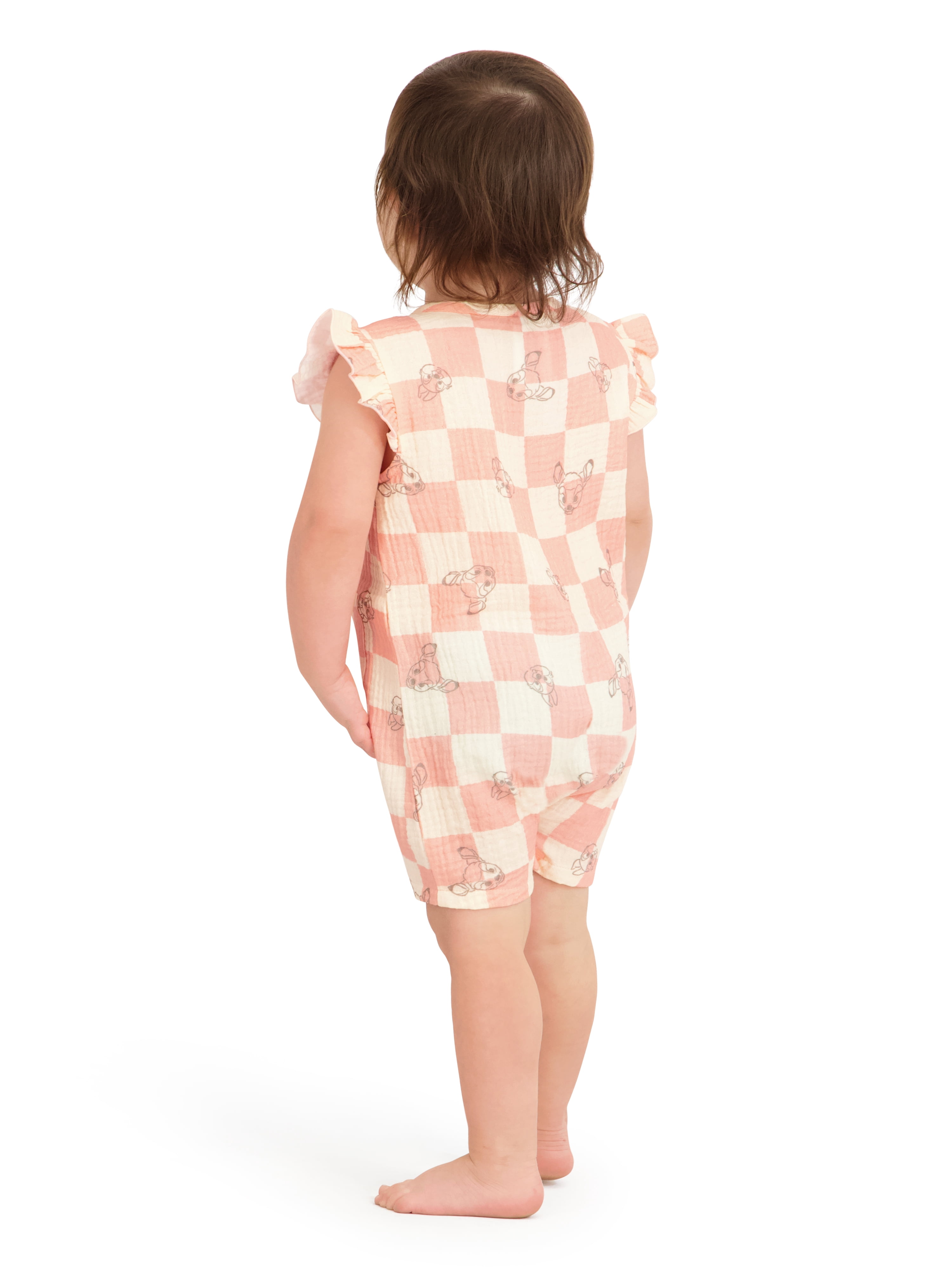 Bambi Baby Girl 2 Pack Rompers, Sizes 0/3 Months-24 Months