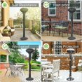 thumbnail image 5 of Cubierta para calentador de patio, cubierta impermeable para sombrilla Oxford 210d, lona protectora para calentador de terraza de gas al aire libre, antipolvo/viento - 180x52 cm, 5 of 5